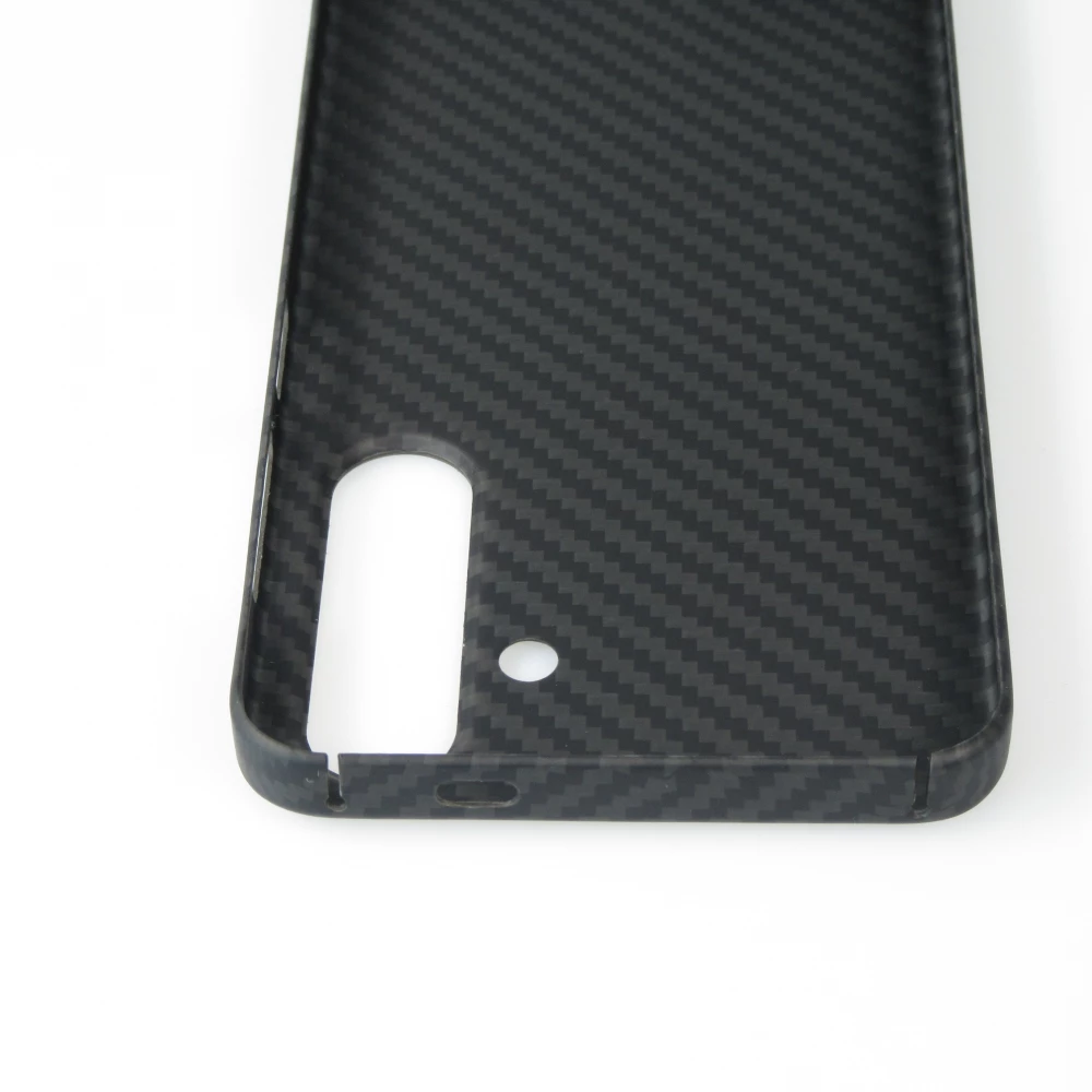 Samsung Galaxy S24 Case Hülle - Carbomile Schutzcase aus echtem Aramid Carbonfaser - Schwarz