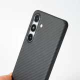 Samsung Galaxy S24 Case Hülle - Carbomile Schutzcase aus echtem Aramid Carbonfaser - Schwarz