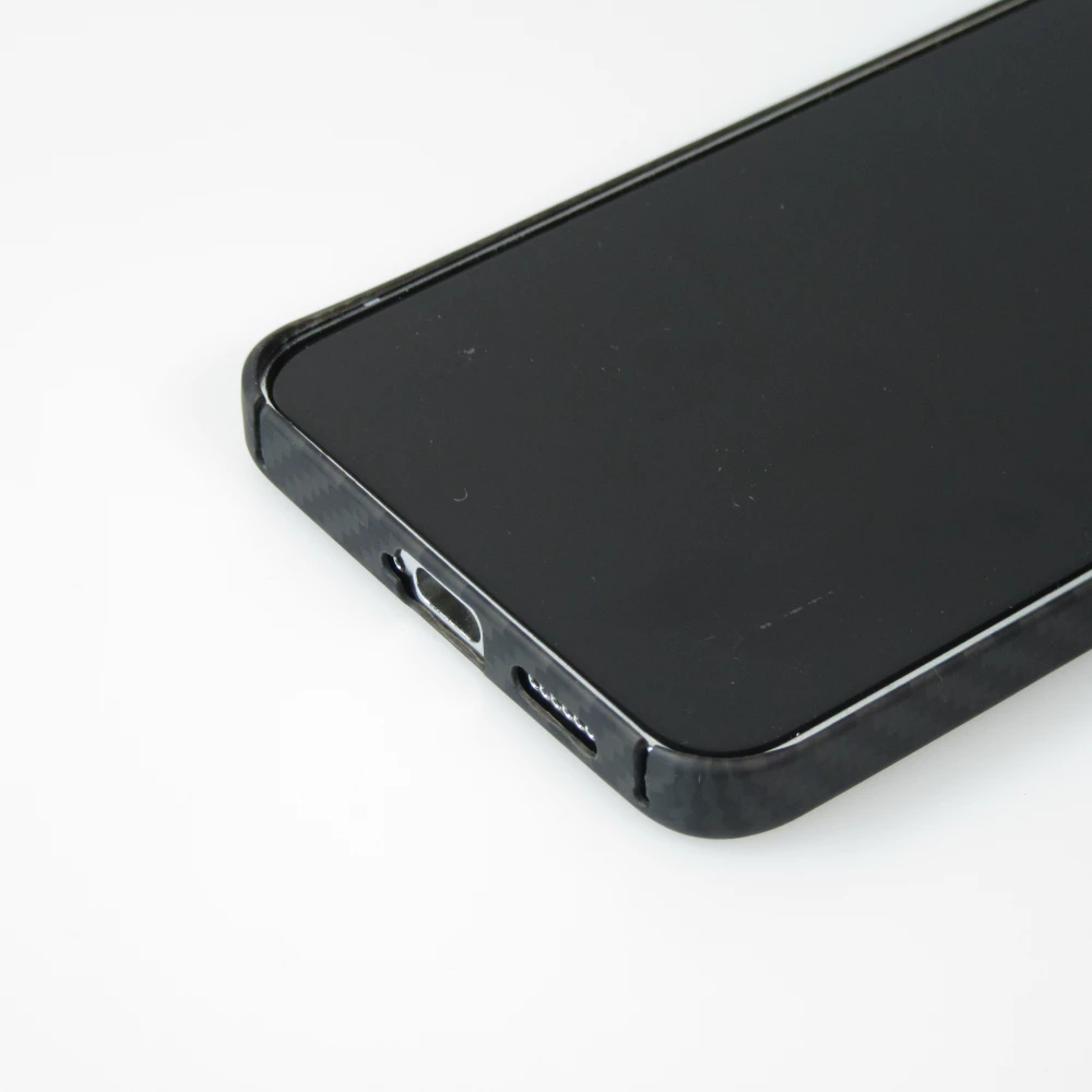 Samsung Galaxy S24 Case Hülle - Carbomile Schutzcase aus echtem Aramid Carbonfaser - Schwarz