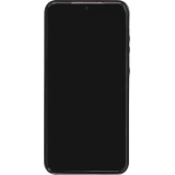 Coque Samsung Galaxy S24 - Etui en silicone avec surface en similicuir et porte-monnaie pliable - Rose