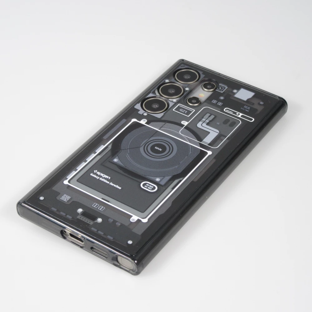 Samsung Galaxy S24+ Case Hülle - Gummi Silikon Machine Armor Galaxy Edition ZeroOne - Schwarz