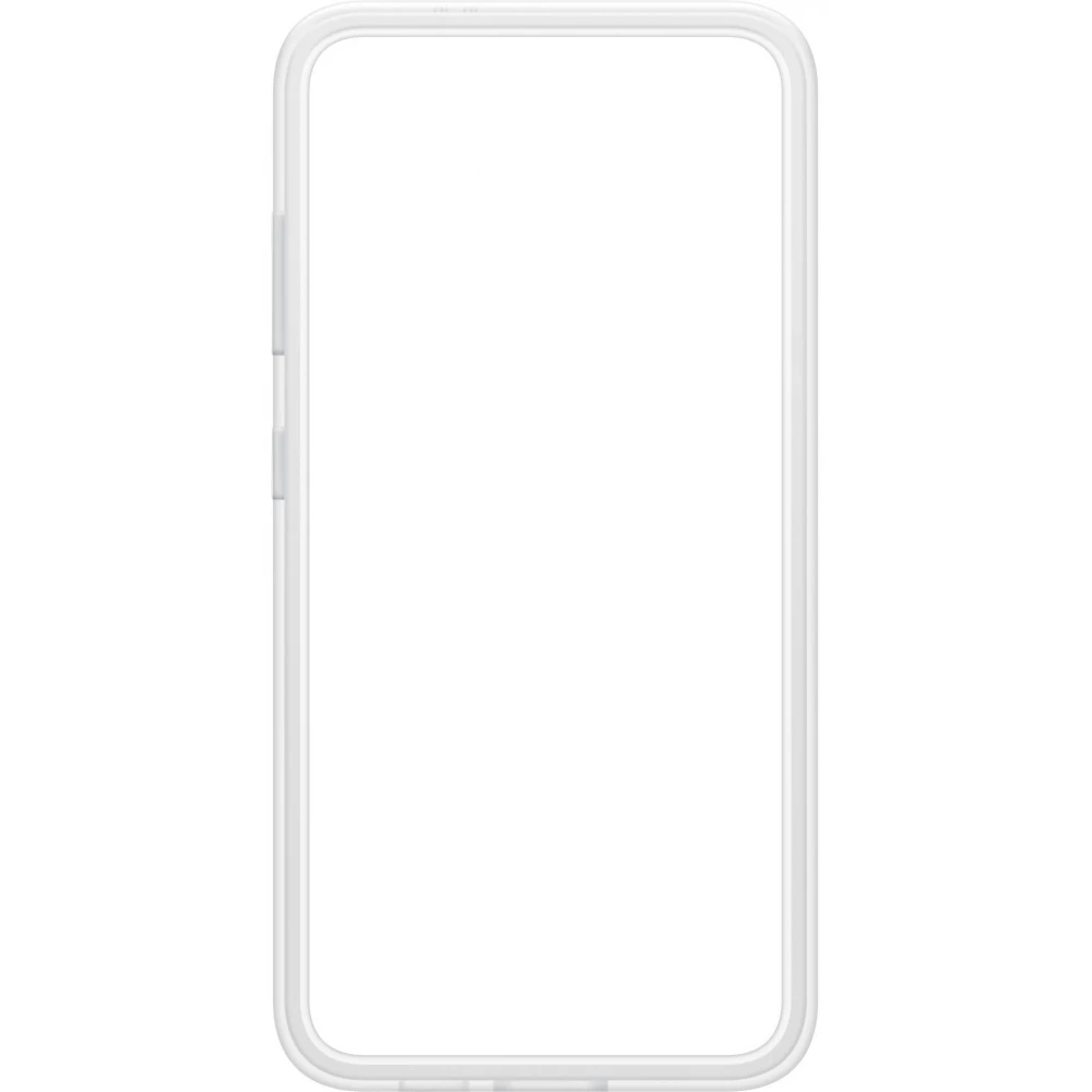 Coque Samsung Galaxy S24 - Samsung Keith Haring illustration cœur et bord silicone blanc - Blanc