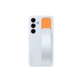 Galaxy S24 Case Hülle - Samsung offizielle Soft-Touch-Silikon mit integriertem abnehmbarem Ständer - Hellblau