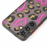 Coque Samsung Galaxy S24+ - Semi Transparent blurry Design Coeur rose