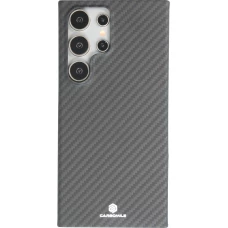 Coque Samsung Galaxy S24 Ultra - Carbomile case de protection en fibre de carbone aramide véritable - Noir