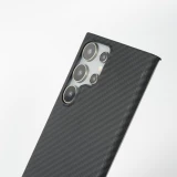 Coque Samsung Galaxy S24 Ultra - Carbomile case de protection en fibre de carbone aramide véritable - Noir