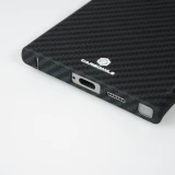 Coque Samsung Galaxy S24 Ultra - Carbomile case de protection en fibre de carbone aramide véritable - Noir
