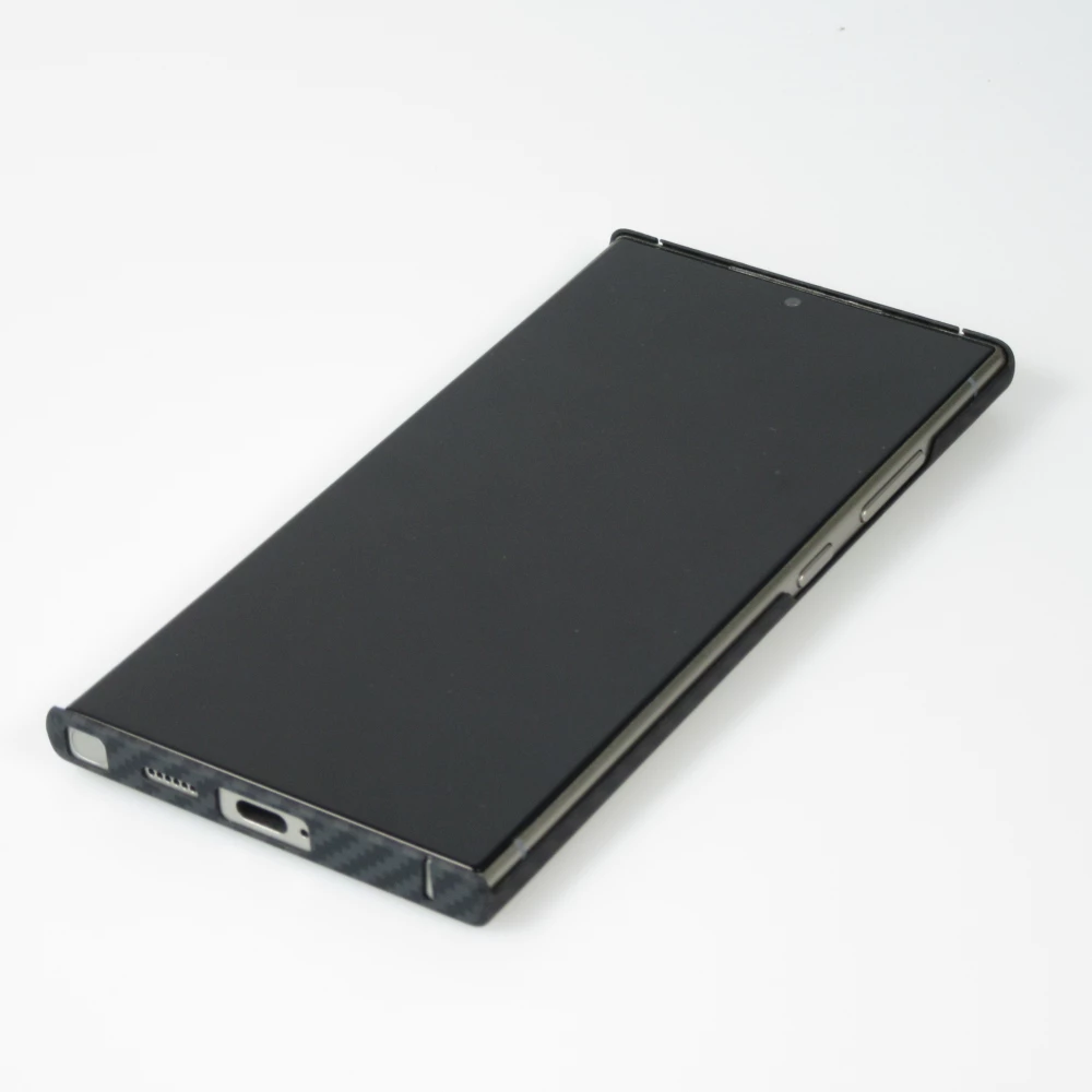 Coque Samsung Galaxy S24 Ultra - Carbomile case de protection en fibre de carbone aramide véritable - Noir