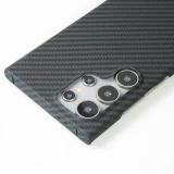 Coque Samsung Galaxy S24 Ultra - Carbomile case de protection en fibre de carbone aramide véritable - Noir