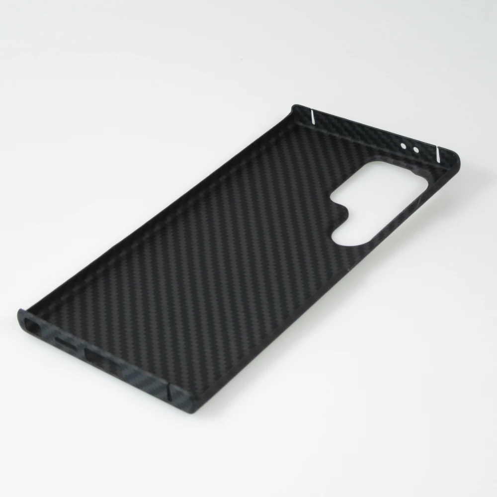 Coque Samsung Galaxy S24 Ultra - Carbomile case de protection en fibre de carbone aramide véritable - Noir