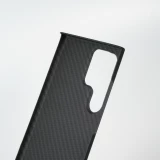 Coque Samsung Galaxy S24 Ultra - Carbomile case de protection en fibre de carbone aramide véritable - Noir