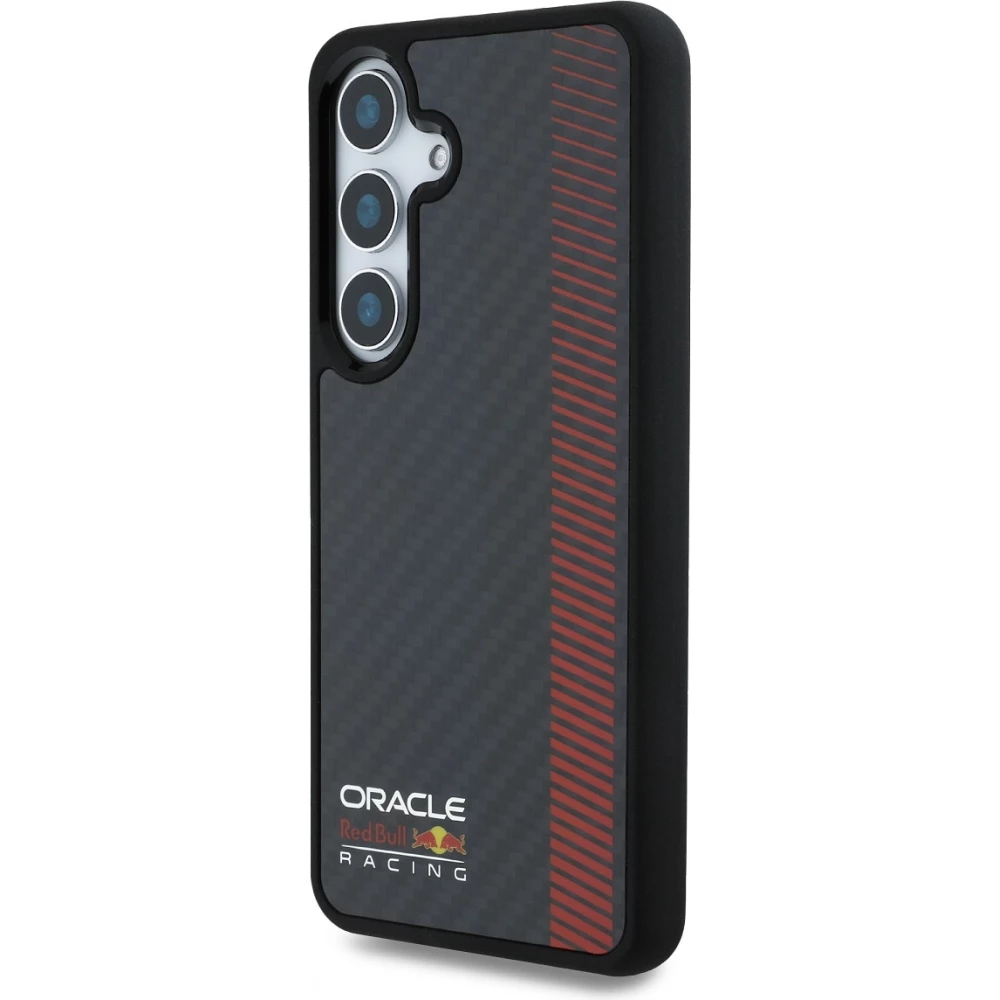 Galaxy S25+ Case H&uuml;lle - Red Bull Racing Carbon Powerbar MagSafe - Schwarz