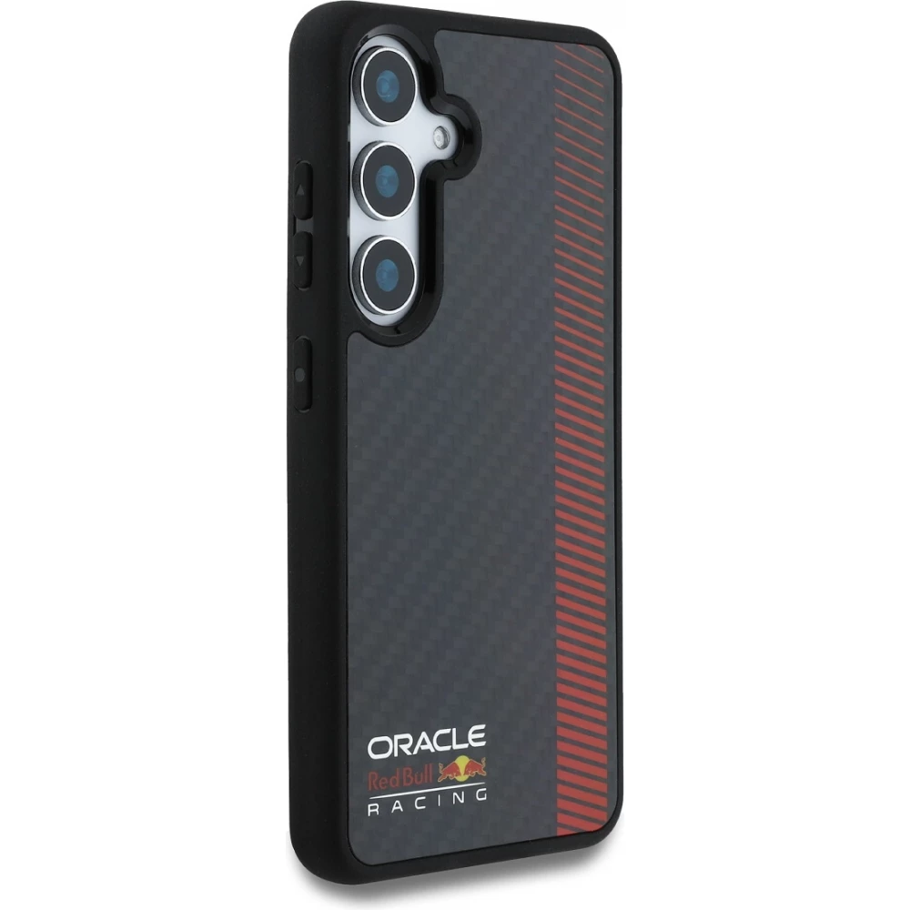 Galaxy S25+ Case H&uuml;lle - Red Bull Racing Carbon Powerbar MagSafe - Schwarz