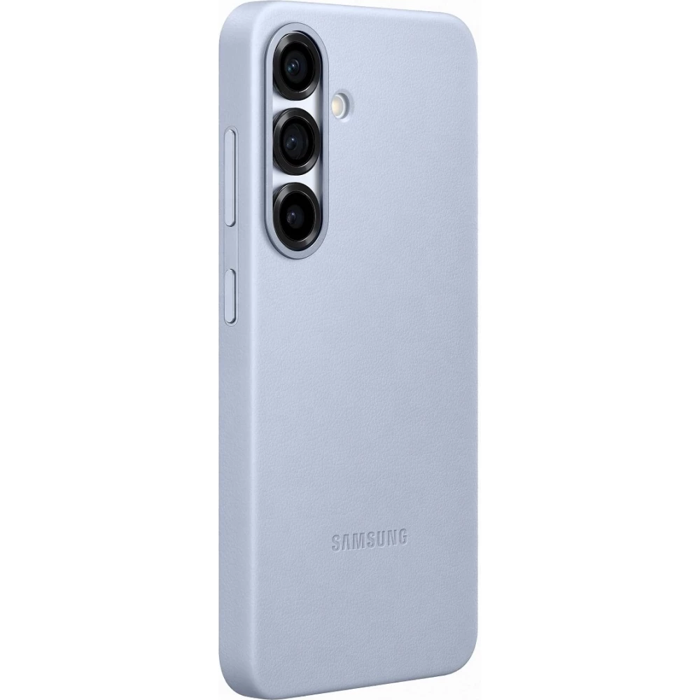 Coque Samsung Galaxy S25 - Premium en cuir vegan Backcover KindSuit - Bleu clair