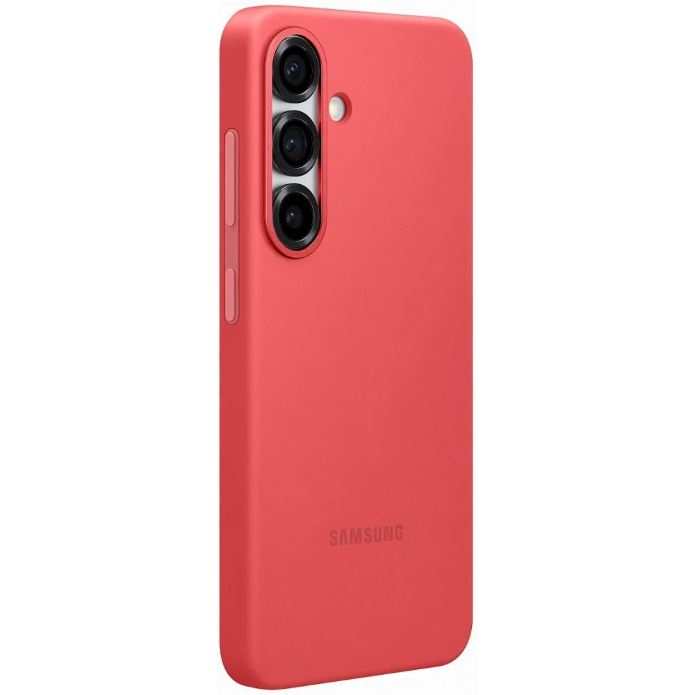 Galaxy S25 Case H&uuml;lle - Samsung Original Silikon - Rot