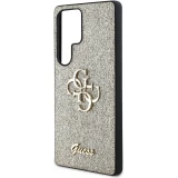 Galaxy S25 Ultra Case H&uuml;lle - Guess Metall-Logo 4G Glitzer Strass - Gold