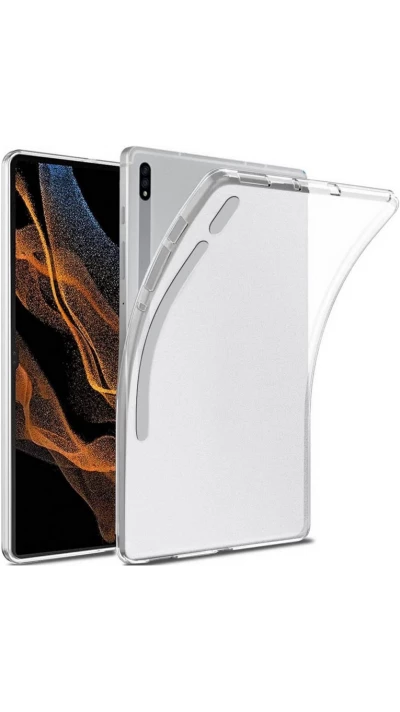 Coque Samsung Galaxy Tab S9+ / Tab S8+ / Tab S7+ / Tab S7 FE - Gel transparent Silicone Bumper Super Clear flexible - Transparent