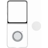 Coque Samsung Galaxy Z Flip5 - Coque transparente avec anneau de soutien + chargeur USB-C 25W (Samsung Starter Pack)