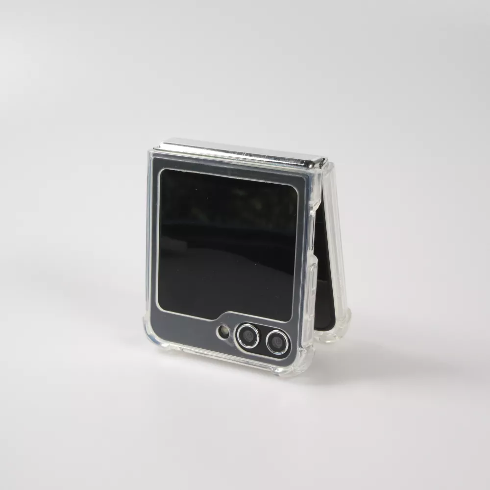 Samsung Galaxy Z Flip6 Case Hülle - Gummi transparent Bumper MagSafe kompatibel - Transparent