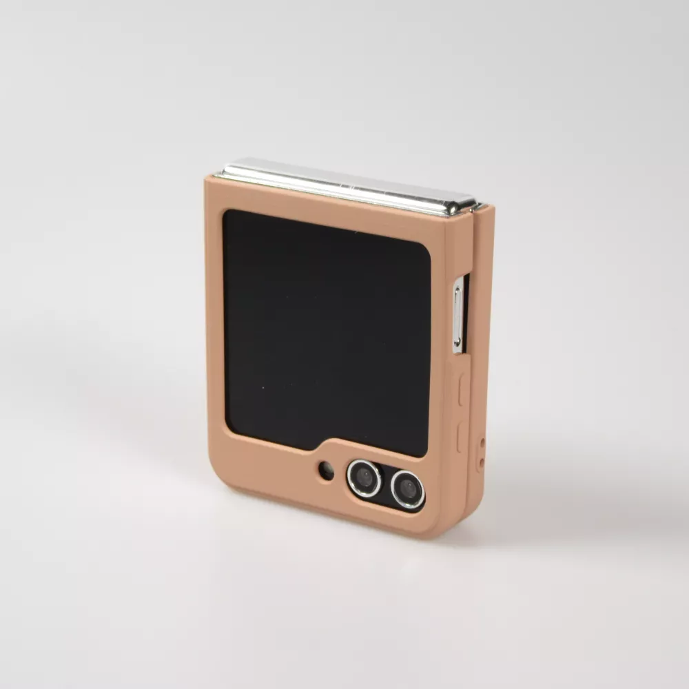 Coque Samsung Galaxy Z Flip5 - Soft Touch avec anneau - Rose