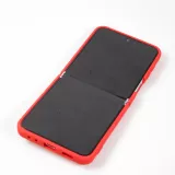Galaxy Z Flip5 Case Hülle - Soft Touch mit Ring - Rot