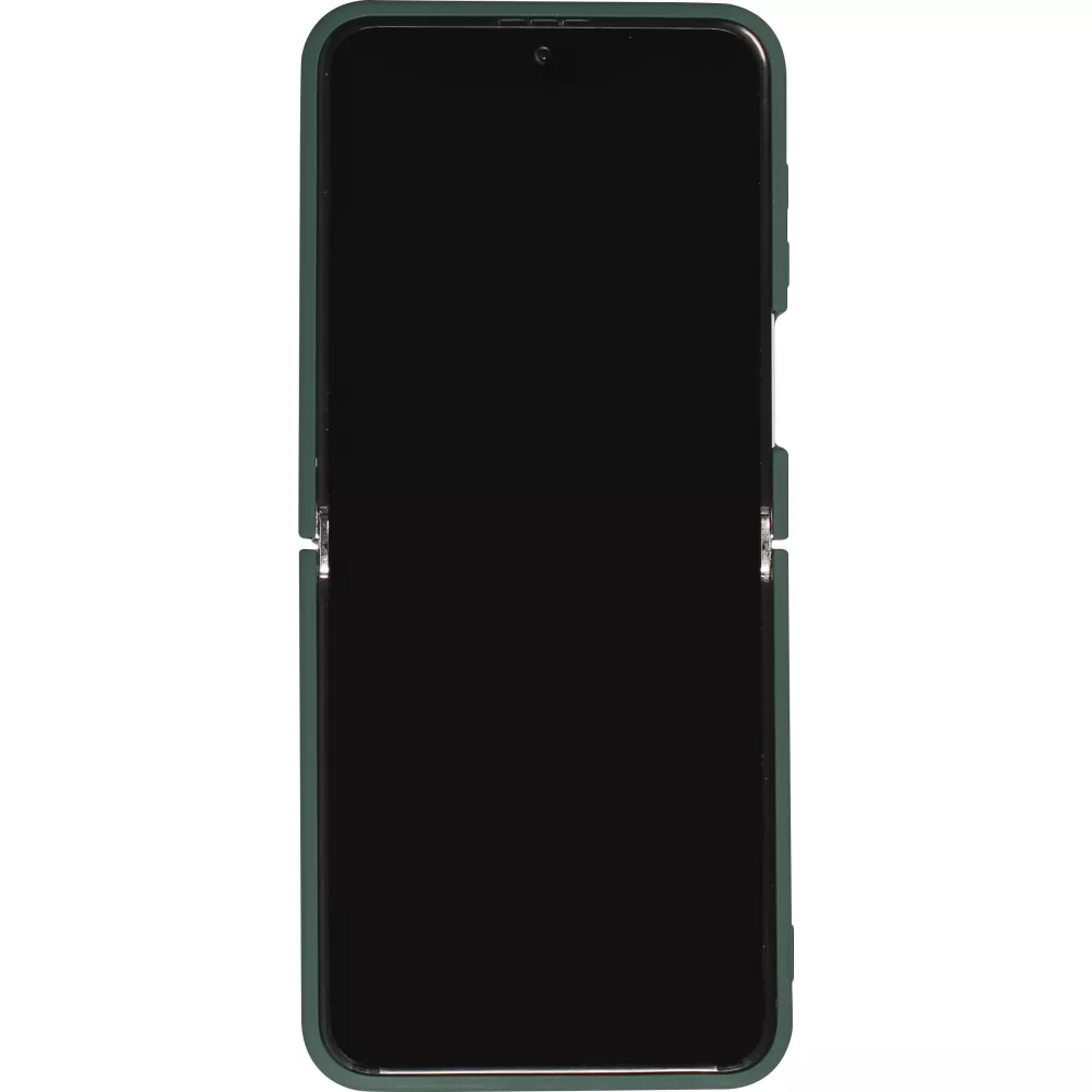 Coque Samsung Galaxy Z Flip5 - Soft Touch avec anneau - Vert foncé