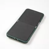 Coque Samsung Galaxy Z Flip5 - Soft Touch avec anneau - Vert foncé
