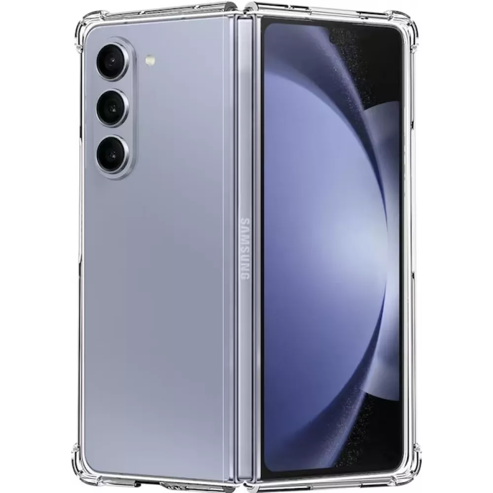 Coque Samsung Galaxy Z Fold6 - Gel Transparent Silicone Bumper anti-choc avec protections pour coins