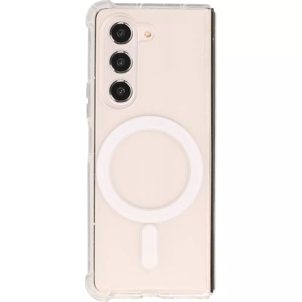 Coque Samsung Galaxy Z Fold5 - Gel transparent Bumper compatible MagSafe - Transparent