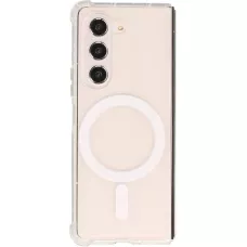 Coque Samsung Galaxy Z Fold5 - Gel transparent Bumper compatible MagSafe - Transparent