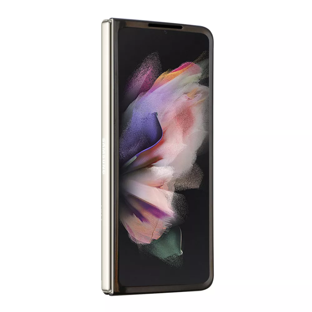 Coque Samsung Galaxy Z Fold5 - Guess monogramme similicuir logo métal et strass - Noir