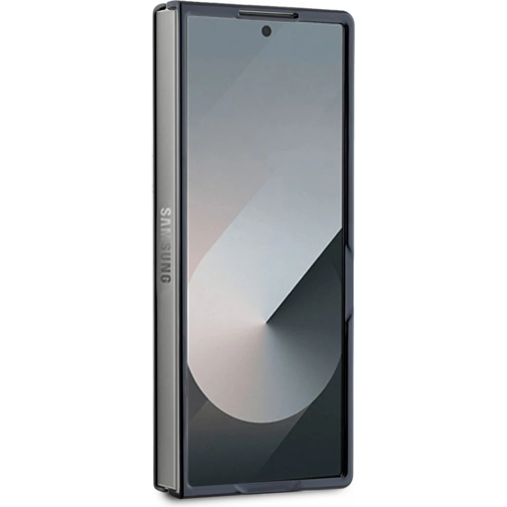Galaxy Z Fold6 Case H&uuml;lle - Karl Lagerfeld Saffiano mit Karl und Choupette Metall-Logo - Schwarz