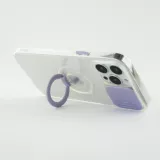 Coque iPhone 13 Pro Max - Caméra clapet avec anneau - Violet