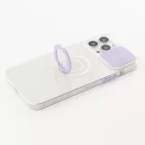 Coque iPhone 13 Pro Max - Caméra clapet avec anneau - Violet
