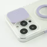 Coque iPhone 13 Pro Max - Caméra clapet avec anneau - Violet