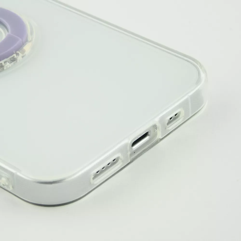 Coque iPhone 13 Pro Max - Caméra clapet avec anneau - Violet