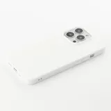 Coque iPhone 15 Pro - Silicone Mat - Blanc