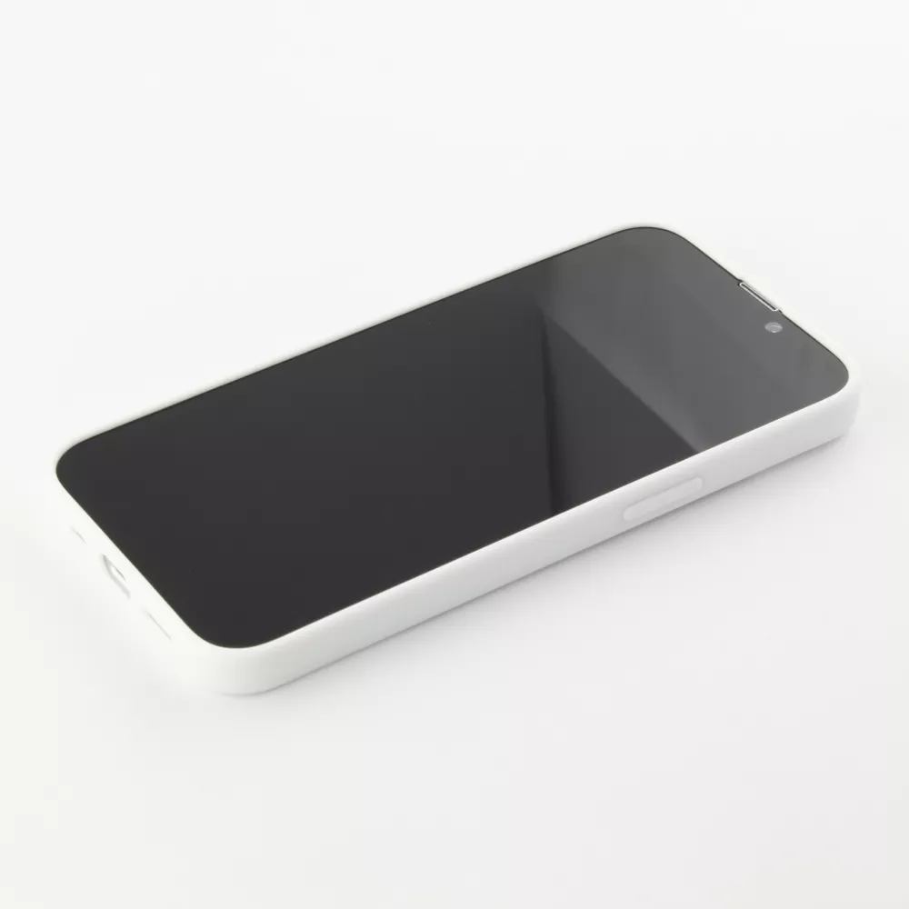Coque iPhone 15 Pro - Silicone Mat - Blanc
