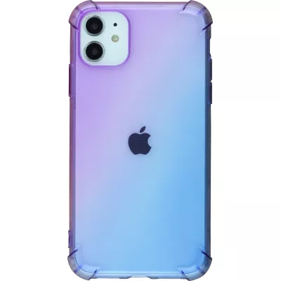 Coque iPhone 7 / 8 / SE (2020, 2022) - Bumper Rainbow Silicone anti-choc avec bords protégés -  violet - Bleu