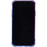 Coque iPhone 12 / 12 Pro - Bumper Rainbow Silicone anti-choc avec bords protégés -  violet - Bleu
