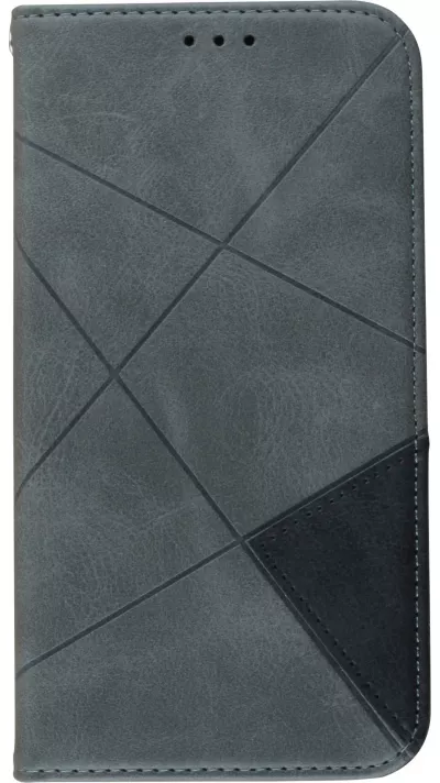 Hülle iPhone 17e / 16e - Flip Geometrisch - Grau