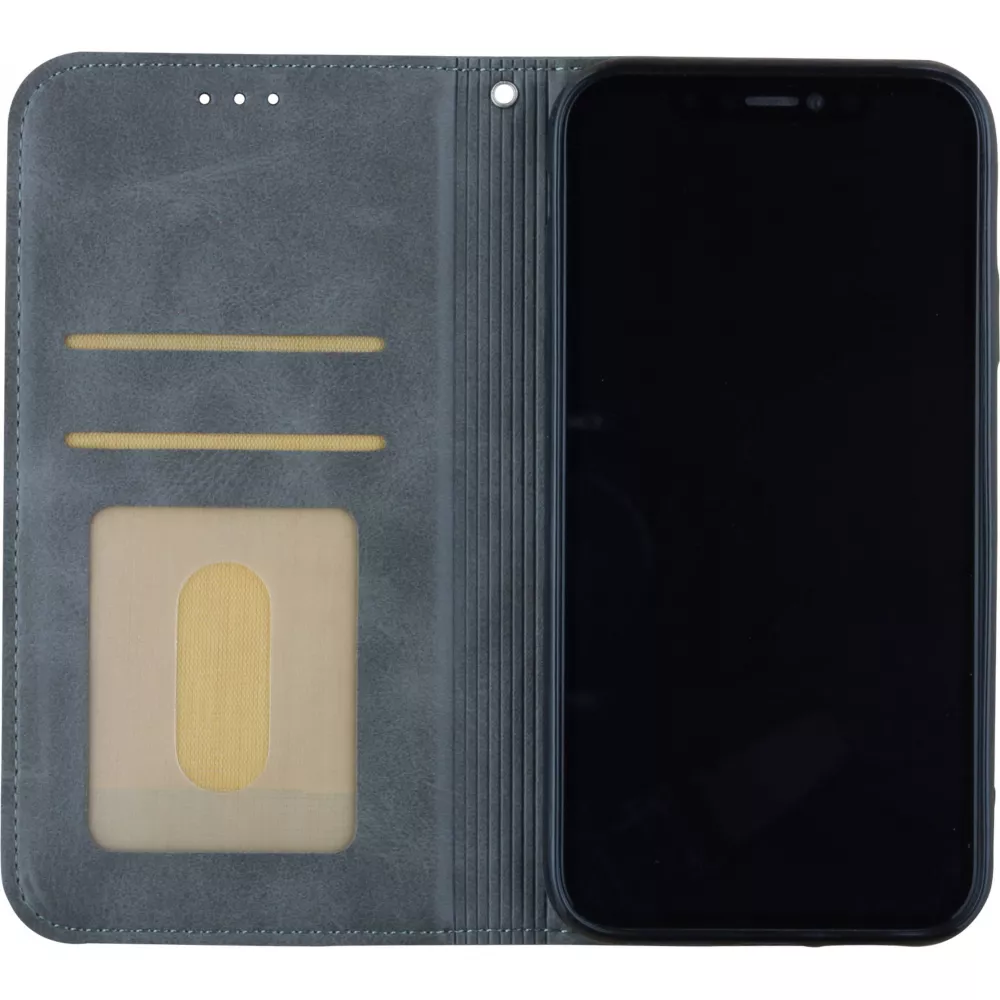 Coque iPhone 17e / 16e - Flip Géometrique - Gris
