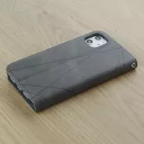 Coque iPhone 17e / 16e - Flip Géometrique - Gris