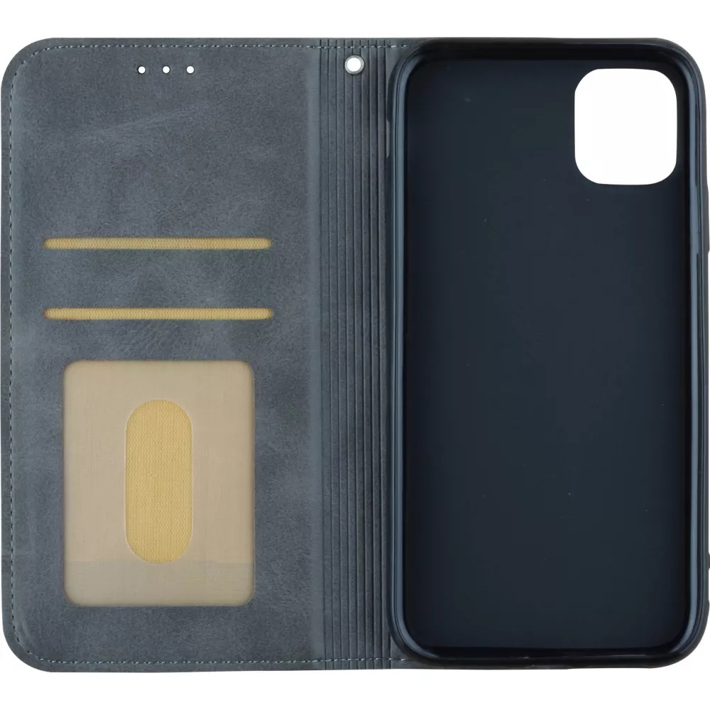 Coque iPhone 17e / 16e - Flip Géometrique - Gris