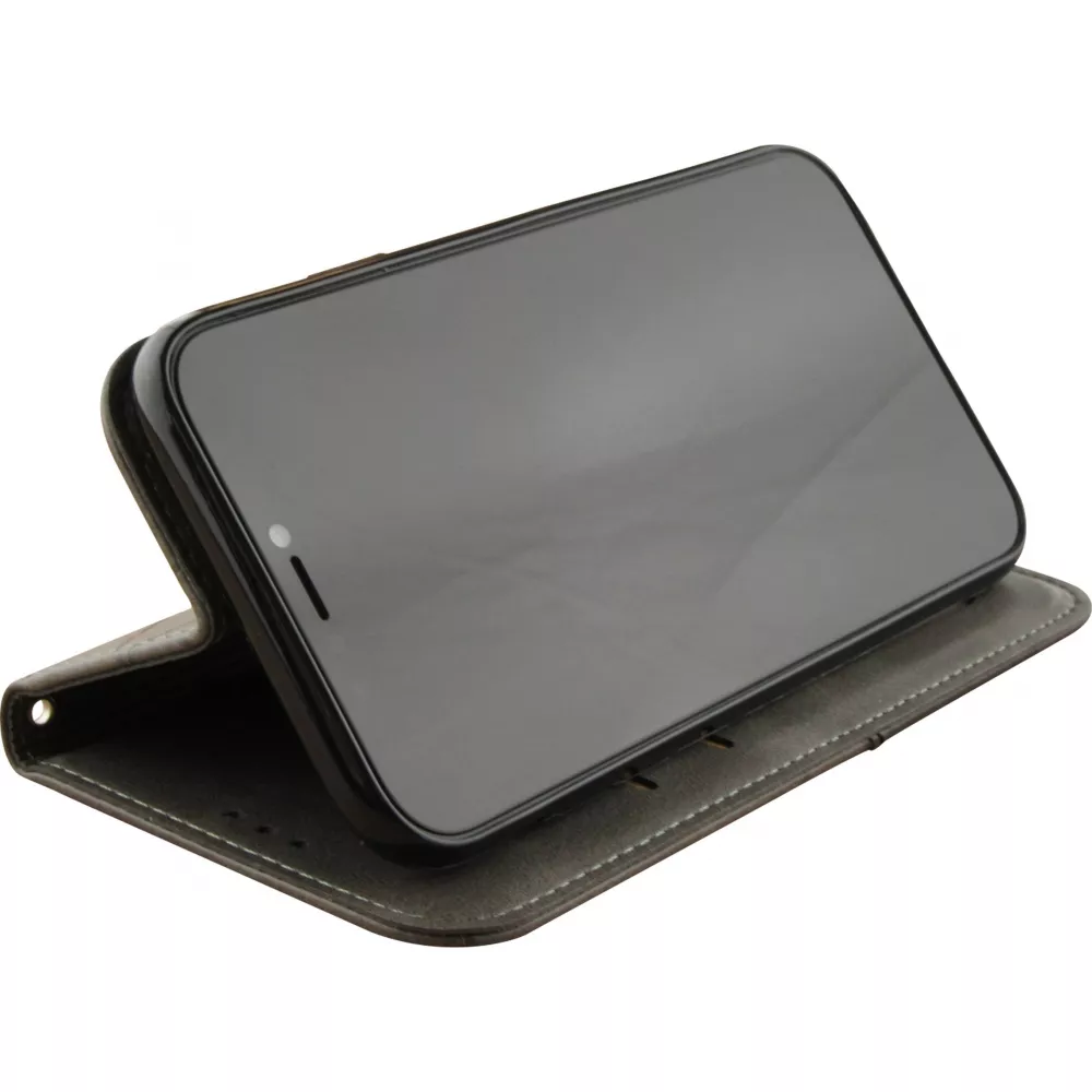 Coque iPhone 17e / 16e - Flip Géometrique - Gris