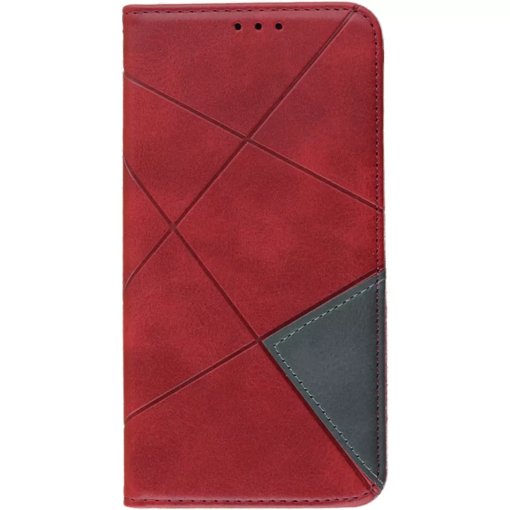 Coque iPhone 14 - Flip Géometrique - Rouge
