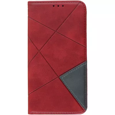Hülle iPhone X / Xs - Flip Geometrisch - Rot