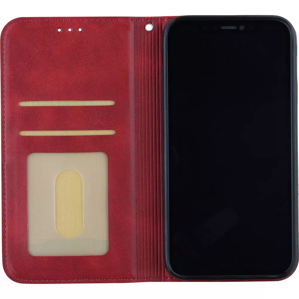 Coque iPhone 14 - Flip Géometrique - Rouge