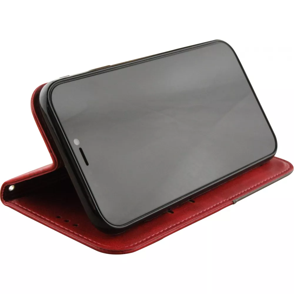 Coque iPhone 14 - Flip Géometrique - Rouge