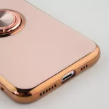 Coque Samsung Galaxy S25 Ultra - Gel Bronze avec anneau - Rose